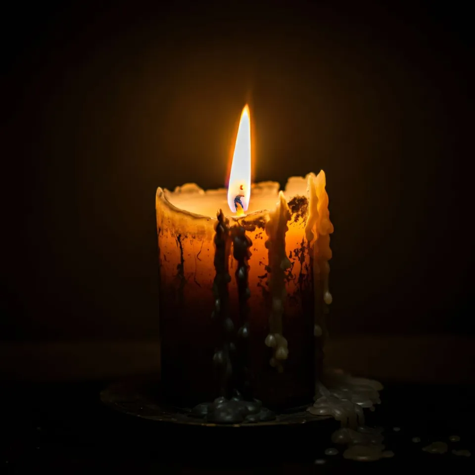 Vela aromática decorativa (ejemplo)